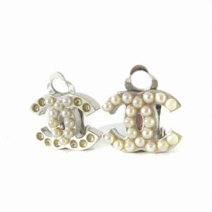 CHANEL イヤリング ココマーク フェイクパール 05M シルバーカラー アクセサリー