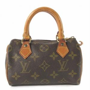 LOUIS VUITTON モノグラム ミニ スピーディ ショルダーバッグ 2WAY M41534 茶
