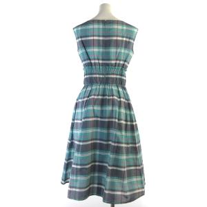 TOCCA 19SS PETIT PARADISE ワンピース マドラスチェック ノースリーブ 0 グリーン