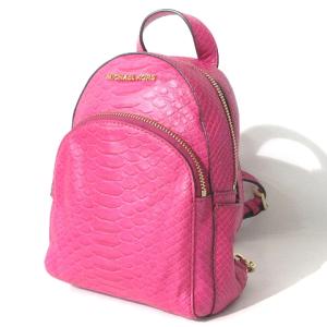 MICHAEL Michael Kors エンボスド パイソン リュックサック デイパック ハンド 2WAY 35T7GAYB1E ピンク