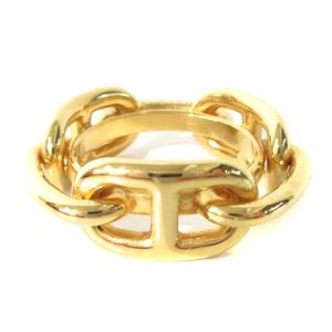 シェーヌ ダンクル スカーフリング ゴールドカラー