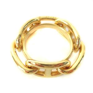 HERMES シェーヌ ダンクル スカーフリング ゴールドカラー