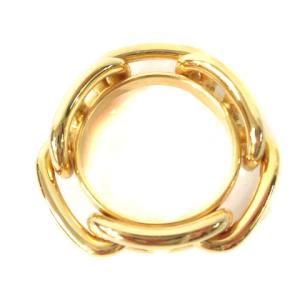 HERMES シェーヌ ダンクル スカーフリング ゴールドカラー