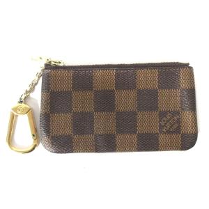 N62658 ダミエ ポシェット クレ コインケース キーリング付き エベヌ