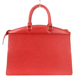 LOUIS VUITTON エピ リヴィエラ LVロゴレザーハンドバッグ カスリティアンレッド