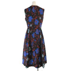 GRACE CONTINENTAL 19AW オリエンタルフラワーワンピース 36 ブラック 