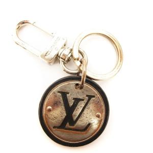 LOUIS VUITTON キーホルダー LVサークル M67362 キーリング チャーム シルバー ブラック