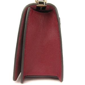 FURLA 美品 MIMI MINI CROSSBODY ショルダーバッグ チェーン フラップ レザー レッド