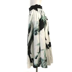 DOLCE&GABBANA フレアロングスカート ホワイト