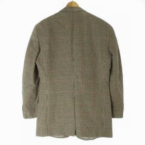 POLO RALPH LAUREN ヴィンテージ テーラードジャケット ブレザー 千鳥格子 総柄 国内正規品 茶 ブラウン A6 0205