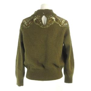 Diagram GRACE CONTINENTAL タグ付き 20AW レース ラグラン ニット セーター 長袖 ハイネック ハイゲージ アンゴラ混