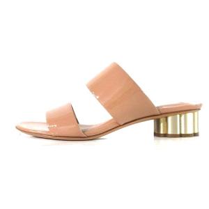 メタルヒールサンダル ピンク