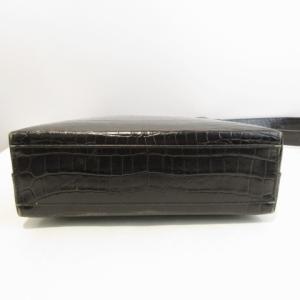 Salvatore Ferragamo イタリア製 ワンショルダー ハンドバッグ クロコ型押し EE21 9373 Y2K ブラック