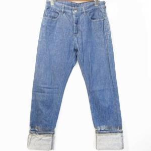 MM6 Maison Margiela 15SS コレクション テープ加工 デニムパンツ ジーンズ ロールアップ