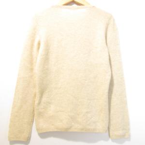 Loro Piana カシミヤ100％ プルオーバー ニット セーター カットソー イタリア製 長袖 ベージュ 40
