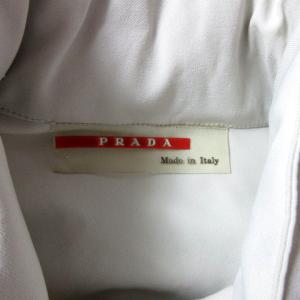 PRADA SPORT ライトジャケット フードイン スタンドカラー ジップアップ ライトグレー M