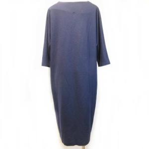 JIL SANDER ワンピース タック コクーン ネイビー