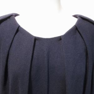 JIL SANDER ワンピース タック コクーン ネイビー
