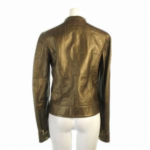 HUGO BOSS ラムレザーライダースジャケット 38 ブロンズカラー