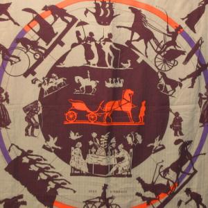 HERMES ショール カレ 140  JEUX D'OMBRES 影絵遊び カシミヤ シルク マルチカラー