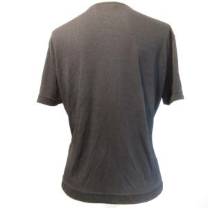 LOEWE Tシャツ カットソー 半袖 クルーネック ロゴ刺繍 イタリア製 パワーネット M ブラック