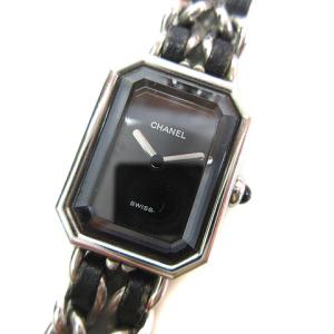 CHANEL M H0451 プルミエール ロック ブレスウォッチ クオーツ カーフスキン ブラック