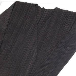 イッセイミヤケ 美品 カーディガン プリーツ ネイビー ブラック 3 約L 0331 ECR15