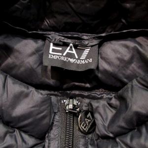 EMPORIO ARMANI EA7 ライトダウンジャケット キルティング ジップアップ 8NPB01 PN29Z ブラック