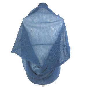 PLEATS PLEASE ISSEY MIYAKE イッセイミヤケ カーディガン ショール プリーツ メッシュ ブルー 