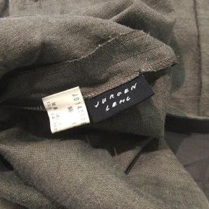 JURGEN LEHL イージーパンツ ロング ワイド 無地 M カーキ 