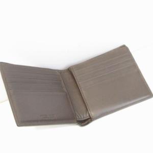 BOTTEGA VENETA 美品 イントレチャート ウォレット 二つ折り財布 カードウォレット コンパクト 編み込み イタリア製 レザー 本革 茶 ダークブラウン