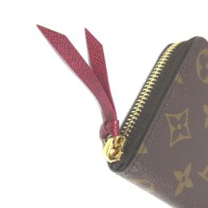 LOUIS VUITTON M60742 モノグラム ポルトフォイユ・クレマンス フューシャ 長財布 茶