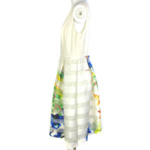 Grace Class 17SS ノースリーブ花柄ワンピース 38 アイボリー