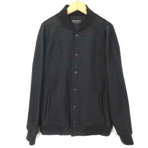 ポンチキルティングジャケット L 黒