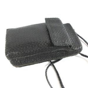 JURGEN LEHL ゴートレザーショルダーバッグ ブラック