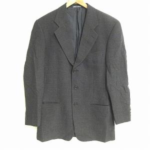 テーラードジャケット ブレザー 3B 総裏 ウール イタリア製 グレー 46