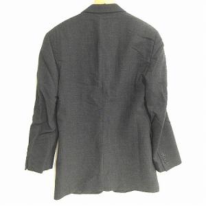 GIORGIO ARMANI テーラードジャケット ブレザー 3B 総裏 ウール イタリア製 グレー 46
