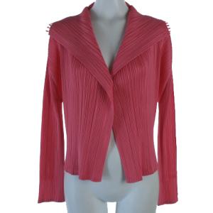 ISSEY MIYAKE ブラウス 長袖 ボタンフライ 3 ピンク