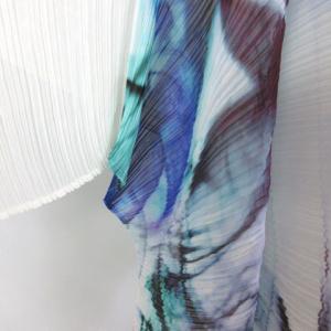 PLEATS PLEASE ISSEY MIYAKE イッセイミヤケ プリーツ ポンチョ カットソー ムラ染 白