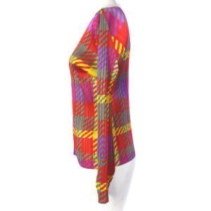 PLEATS PLEASE ISSEY MIYAKE プリーツカットソー チェック柄 3 マルチカラー