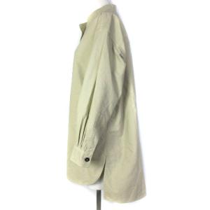 MHL. 20AW バンドカラーシャツ 長袖 オーバー 595-0253510 ベージュ 2