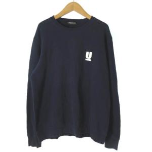 スウェット プルオーバー ワンポイント ロゴ 長袖 ネイビー M