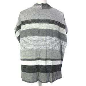 JURGEN LEHL 19SS カットソー フレンチスリーブ リネン コットン カシュクール ブラック グレー M