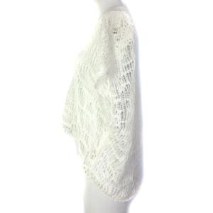 JURGEN LEHL 総レース カットソー リネン フレンチスリーブ ホワイト M