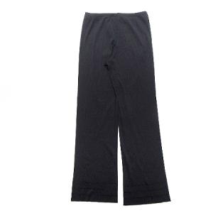 PLEATS PLEASE ISSEY MIYAKE イッセイミヤケ パンツ リブ ストレート ストレッチ カットデザイン イージー 無地 ブラック 3