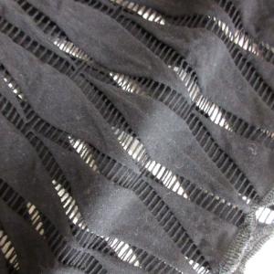 Jean Paul GAULTIER FEMME スヌード マフラー 透かし ブラック 黒 SM