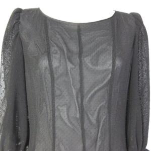 TO BE CHIC 近年モデル ワンピース ロング チュールレース 長袖 40 ブラック