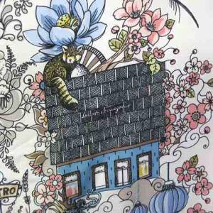 Salvatore Ferragamo スカーフ シルク フラワー アニマル エッフェル塔 大判 マルチカラー