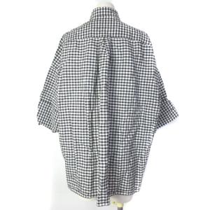 TICCA 近年モデル TAHS-349-01 SOMELOS ギンガムチェック シャツ F 黒 ホワイト