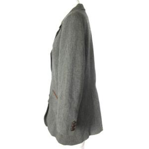 Christian Dior SPORT ヴィンテージ テーラードジャケット フェイクレザーパイピング ポケット シングル グレー